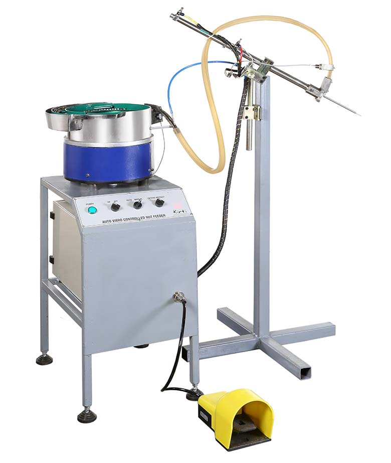 nut blot feeding system for the resistance and spot projection welding machines